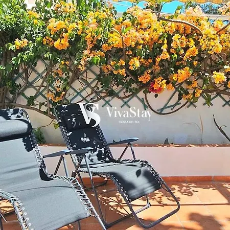 Sea View Townhouse, Pool, Bbq & Workspace - Magnolia * Torremolinos